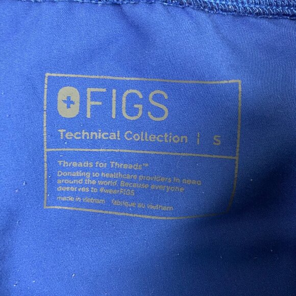 Figs Livingston Scrub Pants Women's Small Blue Technical Collection T21003 - Picture 7 of 12